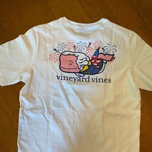 Vineyard Vines Kids Patriotic Whale t - shirt